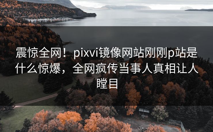震惊全网！pixvi镜像网站刚刚p站是什么惊爆，全网疯传当事人真相让人瞠目